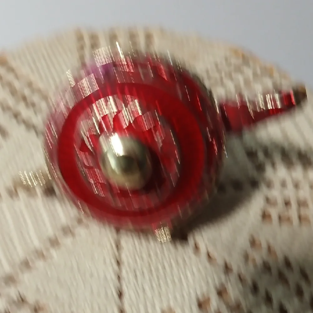 Elegant Red and Gold Teapot Brooch